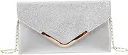 [Minkissy] Bridal Evening Purse Sequin Clutch Bag for Women for Formal Events and Weddings