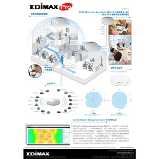 【鼎立資訊 】Edimax N300吸頂式基地台 CAP300 無線傳輸