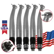 5 NSK Style Dental High Speed Handpiece Standard + Quick Coupler 4Hole Tip S#N