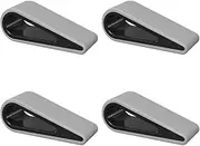 Universal Laptop/Computer Keyboard Stands, [4 Pack] Anti-Slip Silicone Tilting Wedge Riser Holder for Desk, Ultra Compact Portable Ventilated Stand (Grey, One Size)