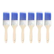 6pcs Paint Brushes 2" Flat Paint and Chip Brushes with Wooden Handle, Blue