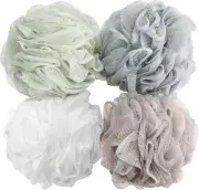 Bath Sponge Shower Loofahs (60g/pcs) Mesh Pouf Bath Scrunchies Body Wash Puff P