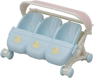 Sylvanian Families Calico Critters Triple Stroller