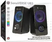LED Computer Speakers for Desktop and Laptop - USB Power with 2.5 In Drivers