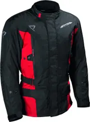 DIFI Shuttle Aerotex waterproof Motorcycle Textile Jacket, black-red, Size 3XL for Men Black Red