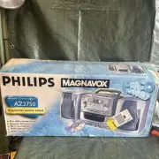 Philips Magnavox AZ2750 CD Radio Cassette Recorder with Acoustic Bass Speakers