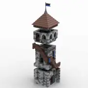 MOC Build: Modular Building: Tower Expansion for Medieval Castle 2203