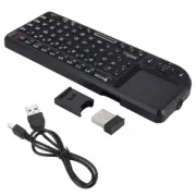 New 2.4GHz Wireless Touchpad/Rechargeable Ultra Mini Thin USB Backlit Keyboard F