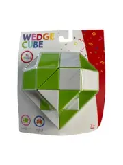 Wedge Cube Puzzle 36 Pieces Retro 80's Snake Hours of Fun Brain Teaser Green NEW