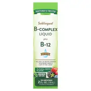 Nature's Truth, Vitamins, Sublingual B-Complex Liquid Plus B-12, Natural Berry, 2 fl oz (59 ml)