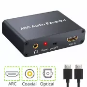 HDMI ARC 3.5mm Converter Adapter Audio Extractor Digital DAC to RCA Coax SPDIF Y