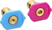 M MINGLE Second Story Quick-Connect Nozzle Tips for Power Washer, Soap and Rinse Jet Stream, Long Range Nozzle,1/4 Inch, 4000PSI, 2-Pack