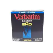 Vintage Verbatim 3.5 inch Diskette DataLife IBM Formatted - 10-Pack (87410)