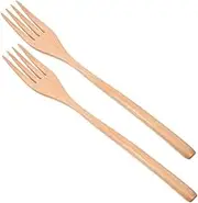 ABOOFAN 2pcs Wooden Salad Forks Reusable Mixing Forks for Cooking Serving and Pasta for Home and Restaurant Use for Enhanced Mixing
