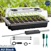 Seed Starter Tray 40 Cells Seedling Starter Kit with Grow Light Seed Germination