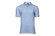 Tee Jays Mens Luxury Stretch Short Sleeve Polo Shirt (Light Blue) - UTBC3305