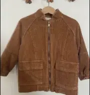 luca the label kids size 5 corduroy brown trucker jacket kids