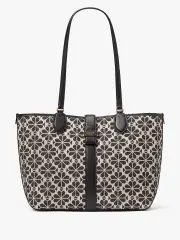 Spade Flower Jacquard Medium Open Tote