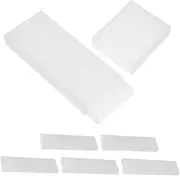 HEATSHAKING 6pcs Portable Tongue Scraper Storage Container Plastic Travel Box Lid Organizer for Travel Easy Closure Multi-purpose