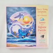New - Steve Sundram Yin & Yang Dolphins Jigsaw Puzzle Art 1000pcs SunsOut USA