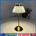 Crystal Table Lamp Metal Base Rechargeable Touch Bedside Lamp (Pavilion Crystal)