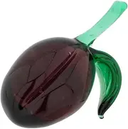 [Glass Of Venice] Murano Glass Plum Figurine