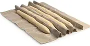 Premium Professional Bakers Couche (Canvas) 35"x26" - Natural Flax Linen Heavy Duty Proofing Cloth by Bread Story for Homemade Baking French Baguette Loaves, Artisan loaf