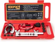 Double & Single Flaring Tool Kit for Brake Line HVAC System with Tube C