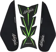 Compatible Kawasaki Ninja 400 Motorcycle Fuel Tank Pad Kit Side Fuel Knee Guard Sticker Fuel Tank Protector(Green)