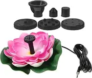 KONTONTY 1set Floating Lotus Fountain for Solar Water Feature for Outdoor Garden Decorative Bird Bath Fountain
