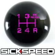 BLACK/PINK BYE FELICIA SHIFT KNOB FOR 5 SPEED SHORT THROW SHIFTER 12X1.75 S05