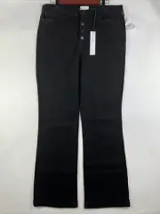 Nicole Miller Pants Adult Black Denim High rise Bootcut Jeans NWT Womens 14 A32