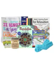 Stress Reducing Coloring Gift Tote- get well soon gifts for women - get well soo