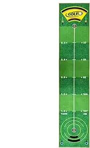 Practice Putting Green - 1.6 x 7.8 ft Golf Green Mat - Portable Pad with Anti-Slip Bottom for Indoor, Outdoor, Home, Backyard