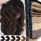 CLEARANCE Tape In Remy Human Hair Extensions Straight/Skin Weft 60pcs Balayage H
