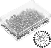 200Pcs Decorative Round Head Push Pins Heavy Duty Plastic Ball Tacks for Photos Maps Posters Point Wall Pins for Home Office School Use