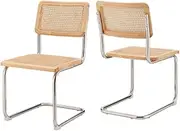 Set of 2 Matt Blatt Marcel Breuer Cesca Dining Chairs Replica (Natural/Rattan) - MBCESC2DCNC