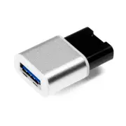 Verbatim 64GB Mini Metal USB 3.0 Flash Drive - Brushed Silver (49841)
