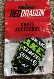 Red Dragon Hardcore Peter Wright Snakebite Green Pack of 9 Flights