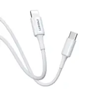Pisen Mr White Lightning to USB-C PD Fast Charge Cable (2M) White - Support Data Sync, Durable, Easy to insert, Apple iPhone,iPad,MacBook