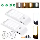 1/2x Motion Sensor 12LED Stair Closet Lamp Night Light magnetic USB Rechargeable
