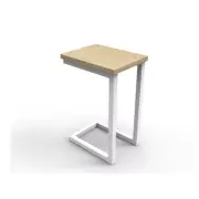 Infinity Side Table Natural Oak White