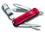 維氏 VICTORINOX NAIL CLIP系列8用指甲剪瑞士刀(0.6463.T)-透明紅款