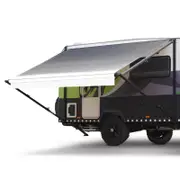 Shade Shield 17ft x 8ft Caravan Retractable Awning Powder Coated 6063 Aluminium and Vinyl, for Caravan, RV, Trailer, Camper