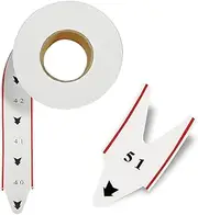 White Take A Number Tickets Two-Digit Turn-O-Matic Queue Roll 2000 Tickets/Roll 20 Groups Number from 00-99