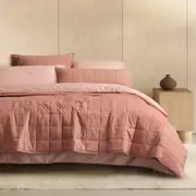 Sheridan Nela Bed Cover in Pink Taupe Material: Cotton/Polyester @Sheridan Rewards