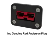 Flush Mount 50Amp Anderson Plug Mount Mounting Braket Inc: Genuine Red Anderson
