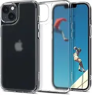 SPIGEN Quartz Hybrid Case Designed for Apple iPhone 14 (2022)[6.1-inch] Tempered Glass Back Cover - Matte Clear