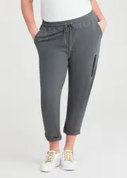 [Taking Shape] Taking Shape Cotton Pocket Active Jogger Size 20 in Gunmetal Grey - Plus Size Women's Clothing Gunmetal Grey
