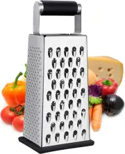 Cheese Grater, Box Grater Cheese Stainless Steel Vegetable Slicer Food Shredder